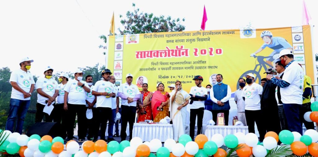 सांगवी;  ‘ सायक्लोथॉन रॅलीस ‘ उस्फूर्त प्रतिसाद.