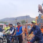 शिवजन्मोत्सवानिमित्त सायकलवारी; गड संवर्धन, गडांवरील पाणी नियोजन, अंधश्रद्धा निर्मूलन, सर्वधर्मसमभाव विषयांवर संदेश