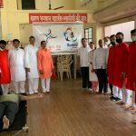 भगवान महावीरस्वामी जयंतीच्या निमित्ताने भोसरीतील आनंद युवा मंच व गौतमलब्धि फौंडेशन कडून रक्तदान शिबिराचे आयोजन.