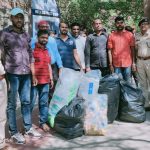 स्वराज्य संग्रामकडून शिवनेरीवर प्लास्टिक कचरा संकलन.